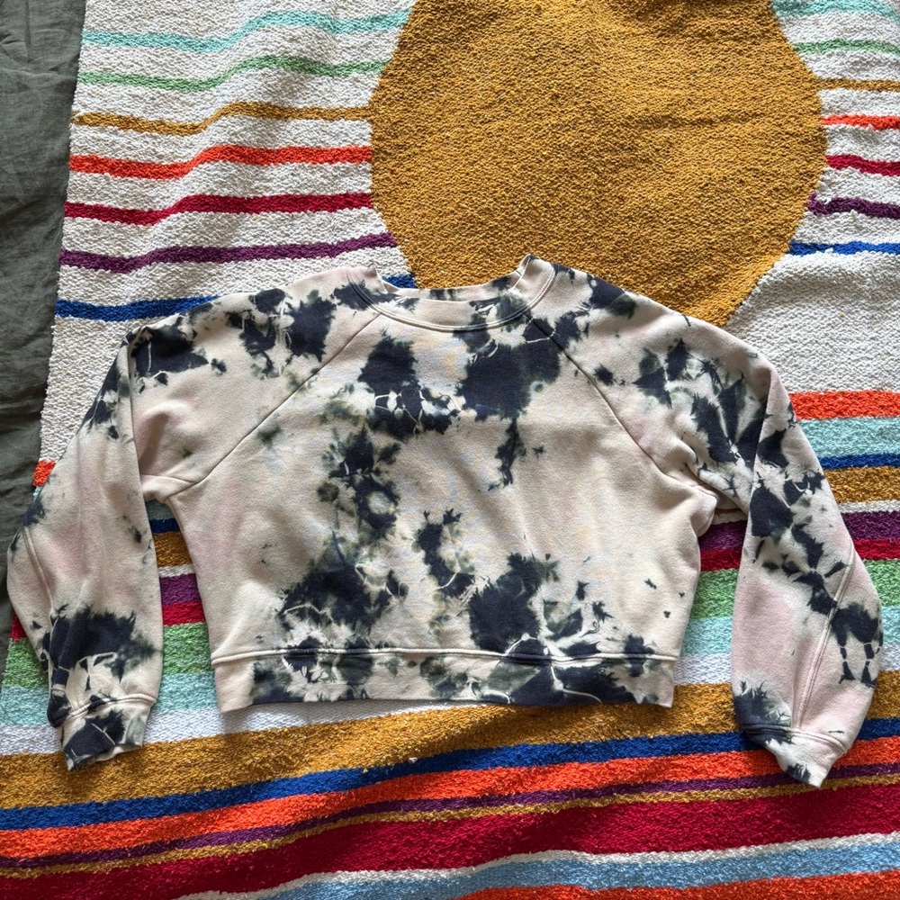 Bella + Canvas Crop Tie Dye Sweatshirt